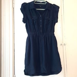 Broadway & Broom navy military-inspired dress